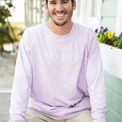 GARMENT GEAR SEASIDE APPAREL Orchid Longsleeve Unisex Tee