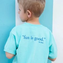 TFORMATION KIDS Mint Florida Blue Youth Shortsleeve Seaside Tee
