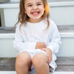 TFORMATION KIDS White Blossom Youth Longsleeve Tee