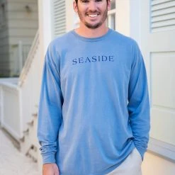 GARMENT GEAR SEASIDE APPAREL Blue Jean Longsleeve Unisex Tee