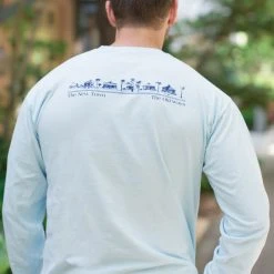 INKTRAX Chambray Longsleeve Unisex Seaside Tee SEASIDE APPAREL