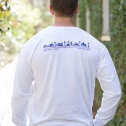 GARMENT GEAR White Longsleeve Unisex Seaside Tee SEASIDE APPAREL