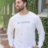 GARMENT GEAR White Longsleeve Unisex Seaside Tee SEASIDE APPAREL