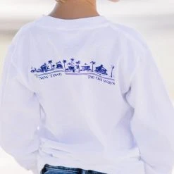 TFORMATION KIDS Youth White Long Sleeve Newtown Tee
