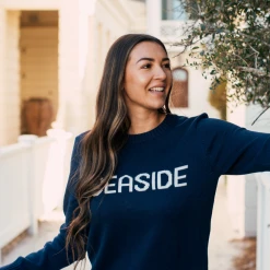 ELLSWORTH Navy Seaside Knit Sweater SEASIDE APPAREL