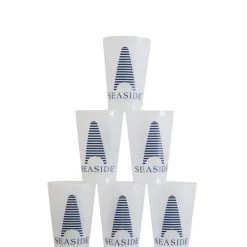 CITYPAPER Set Of 6 Obe Logo Plastic Cups HOME & GIFTS
