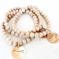 ENEWTONDESIGN HOME & GIFTS Riverstone Promise Bracelet With Bud Disc