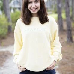 CHARLES RIVE SEASIDE APPAREL Butter Camden Ribbed Seaside Sweatshirt