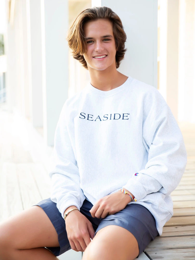 Grey Champion Men's Reverse Weave® Sweatshirt SEASIDE APPAREL 1 Grey Champion Men's Reverse Weave® Sweatshirt SEASIDE APPAREL