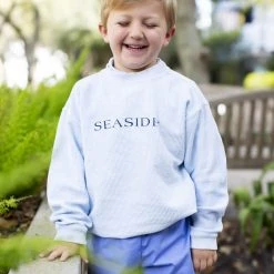 CHARLES RIVE Youth Chambray Ribbed Sweatshirt