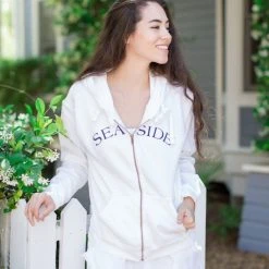 GEAR FOR SPO White Seaside Zip Hoodie