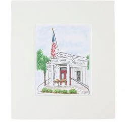 RENDITIONS Seaside Post Office Print HOME & GIFTS