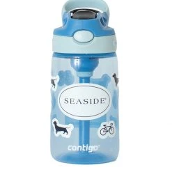 ETSEXPRESS Blue Seaside Sticker Bottle
