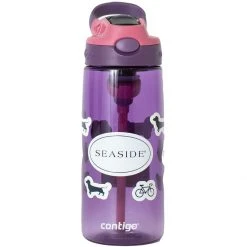 ETSEXPRESS Eggplant Seaside Sticker Kids Bottle