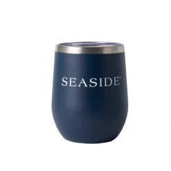 ETSEXPRESS Navy Seaside Wine Tumbler HOME & GIFTS