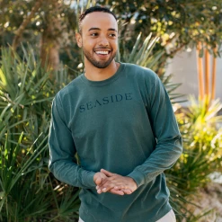 GARMENT GEAR Blue Spruce Longsleeve Unisex Tee SEASIDE APPAREL