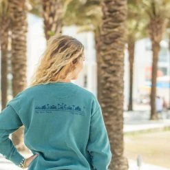 GARMENT GEAR SEASIDE APPAREL Blue Spruce Unisex Seaside Sweatshirt