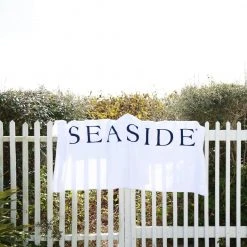 GARMENT GEAR HOME & GIFTS White Seaside Beach Towel