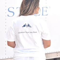 GARMENT GEAR White Shortsleeve Yacht Club Tee