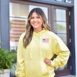SOWALINK SEASIDE APPAREL American Flag Hoodie