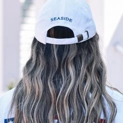 HARDINGLANE White American Flag Embroidered Hat SEASIDE APPAREL