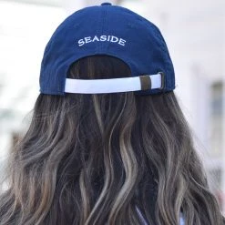 HARDINGLANE Navy Embroidered Flag Hat SEASIDE APPAREL